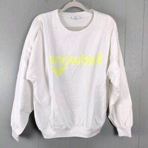 Vintage Snowbird Utah‎ Long Sleeve Shirt Mens M Ski Snowboard Crewneck Oversized